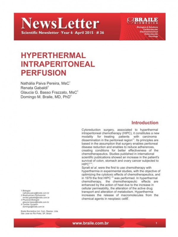 Hyperthermal Intraperitoneal Perfusion